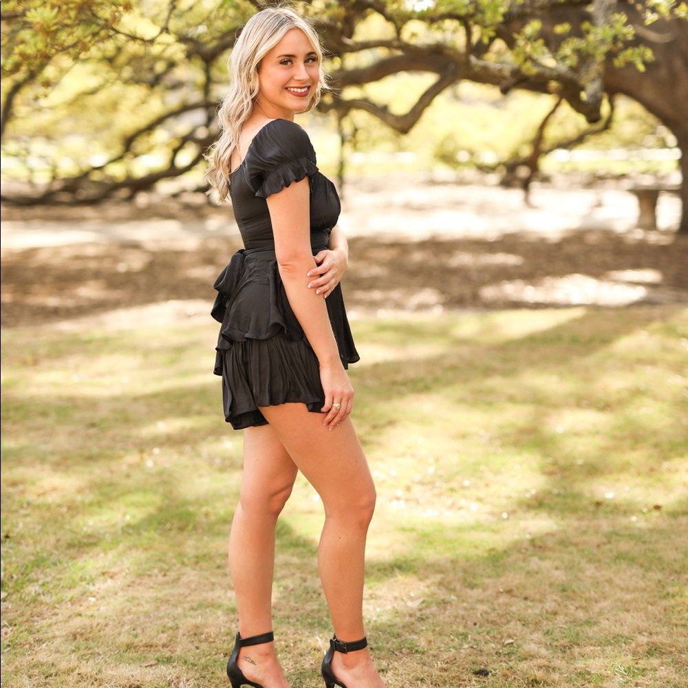 Princess Polly Black Tie Romper